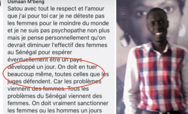 Appel à l'extermination des femmes : Ousmane Mbengue écope du sursis