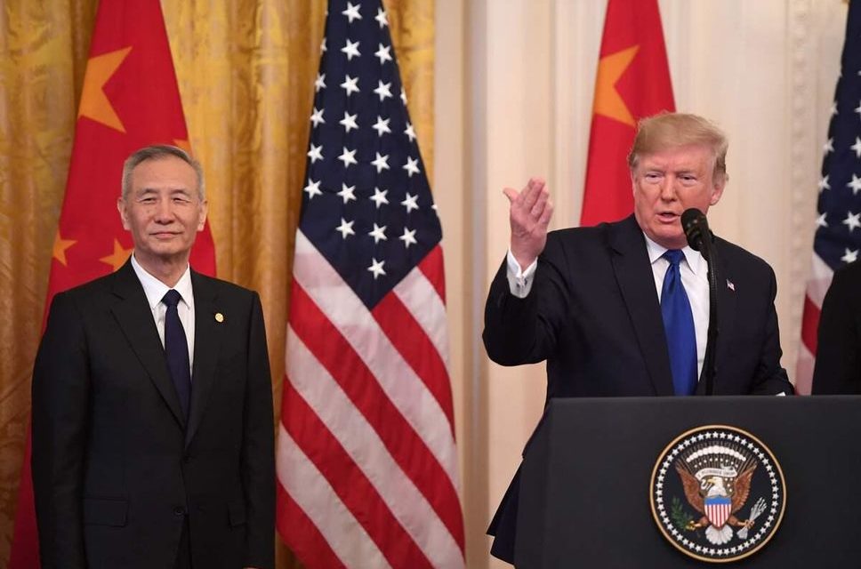 CHINE-USA - Signature d'un accord commercial «historique»