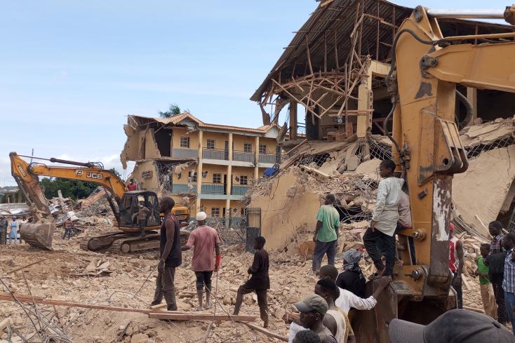 NIGÉRIA - 22 morts et 132 blessés dans l’effondrement d’une école à Jos