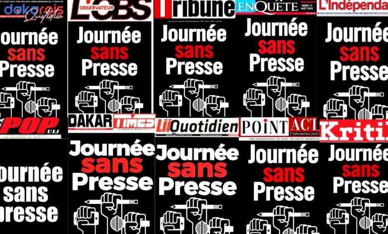 JOURNÉE SANS PRESSE AU SÉNÉGAL  - Un signal fort face à la crise des médias