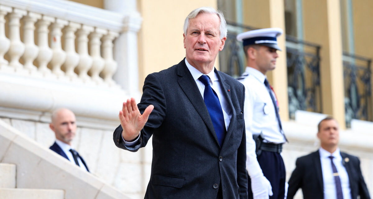 FRANCE - Michel Barnier quitte l'Élysée