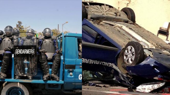 AXE LOUGA SAINT-LOUIS - 7 gendarmes blessés dans une collision